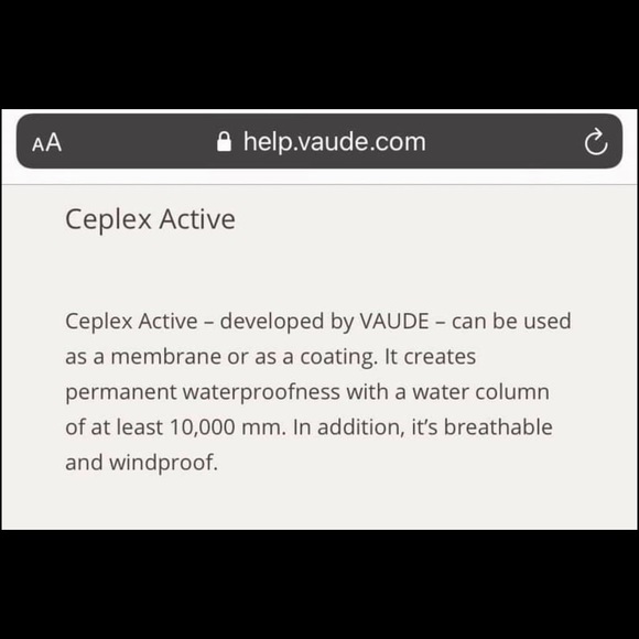 Vaude Mens tech shell pants - Picture 5 of 5